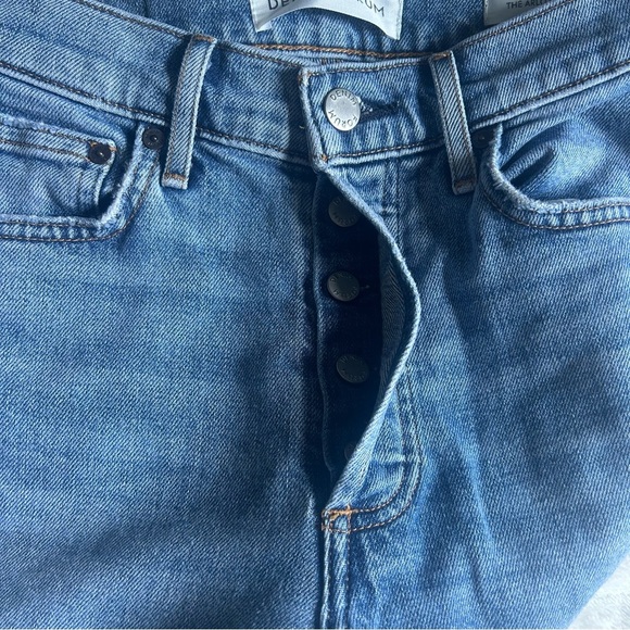 NWOT Womens Denim Forum The Arlo Hi-Rise Straight 24 Blue Jeans Button Fly - Picture 14 of 16